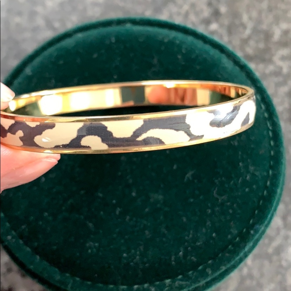 J.Crew Bangle in gold, navy and white